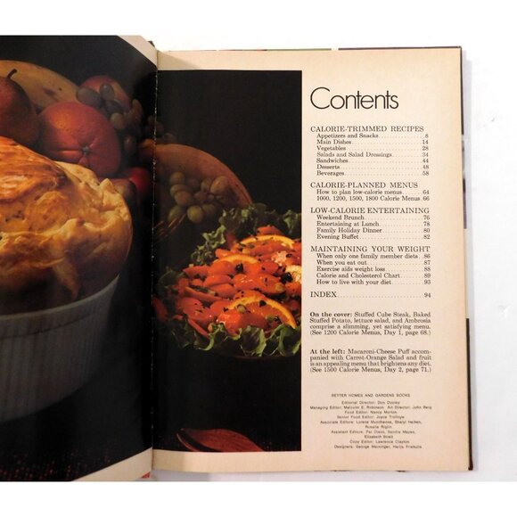 Better Homes And Gardens Calorie Counters Cook Book 1972 1st Ed 5th Printing HB - Picture 3 of 9